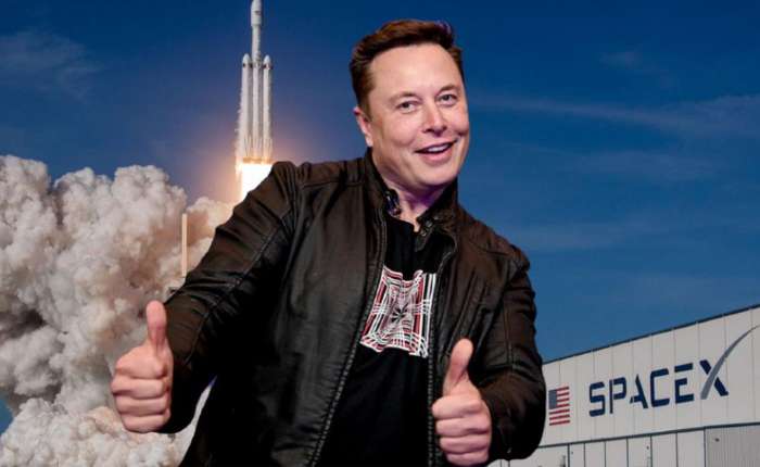 Elon Musk mit Investoren